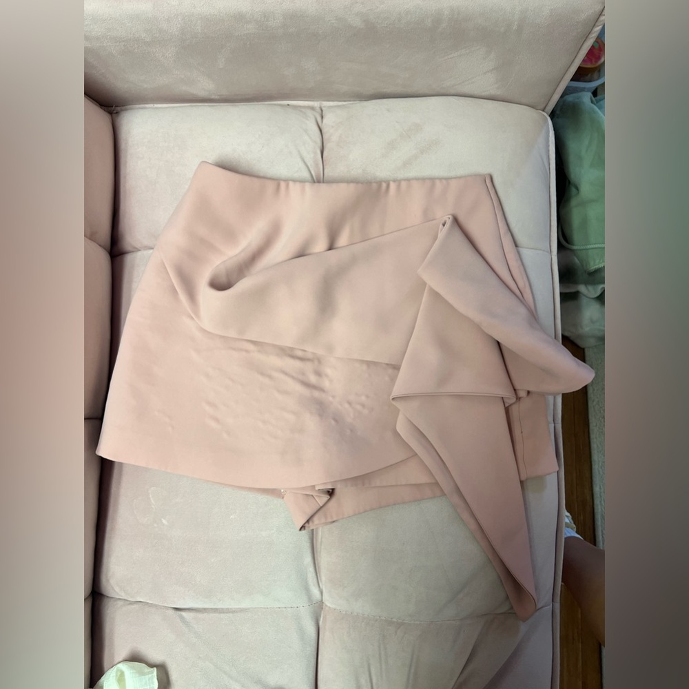 Zara Blush Skort with Bow detail